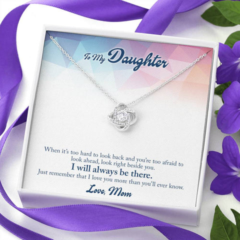 Love Knot Necklace for Daughter From Mom | Custom Heart Design