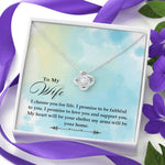 Love Knot Necklace for Wife | Custom Heart Design