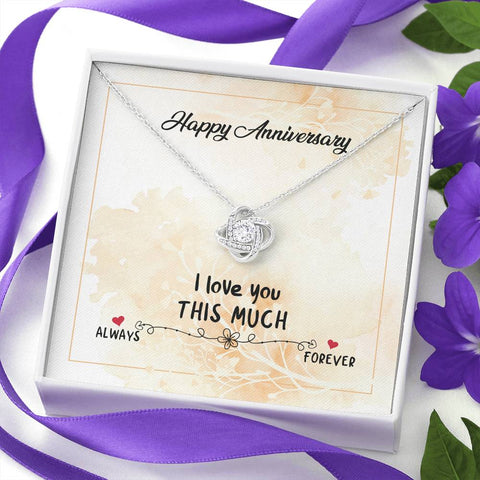 Love Knot Necklace for Wife | Custom Heart Design