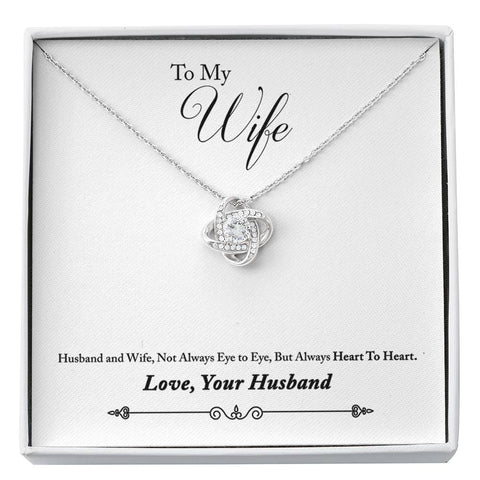 Love Knot Necklace for Wife | Custom Heart Design