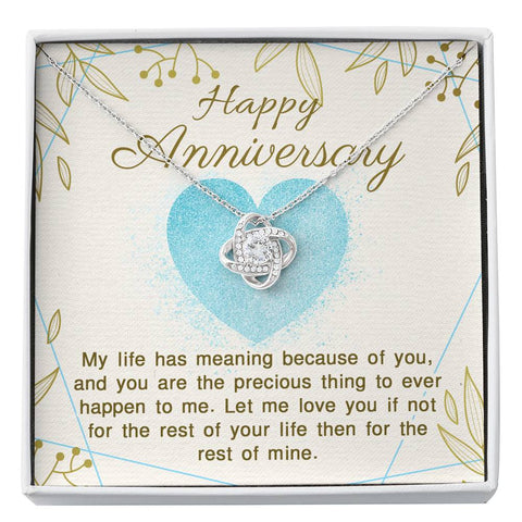 Love Knot Necklace for Anniversary | Custom Heart Design