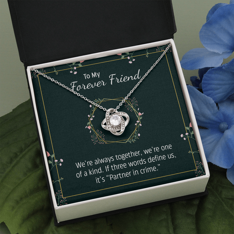 Love Knot Necklace for Best Friend | Custom Heart Design