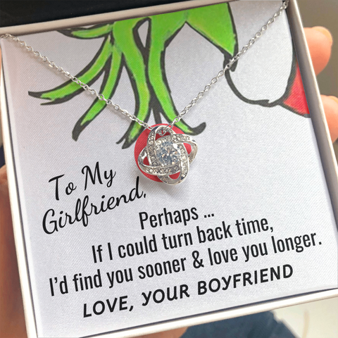 Girlfriend, Perhaps… I could love you longer-Love Knot - Custom Heart Design