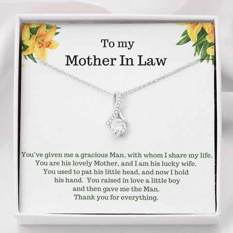 Alluring Beauty Solitaire Necklace for Mother In Law | Custom Heart Design