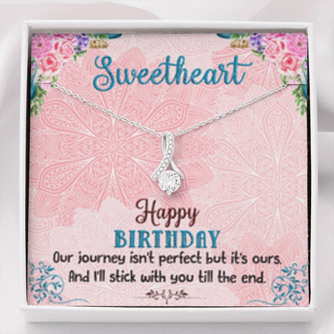 Alluring Beauty Solitaire Necklace for Birthday | Custom Heart Design