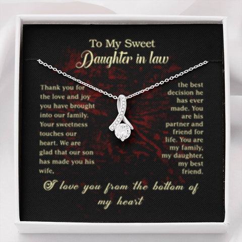 Solitaire Necklace for Daughter In Law | Custom Heart Design