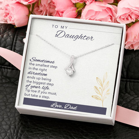 Alluring Beauty Solitaire Necklace for Daughter | Custom Heart Design