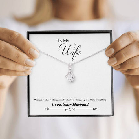 Alluring Beauty Solitaire Necklace for Wife | Custom Heart Design