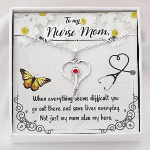 Nurse Mom - Custom Heart Design