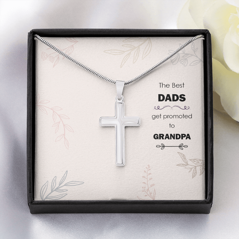 The best Dads get promoted to Grandpa - Custom Heart Design
