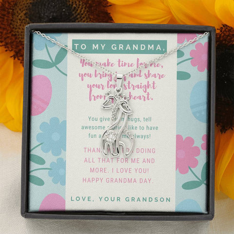 Grandma you share your love straight from the heart, From GS - Custom Heart Design