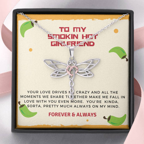 Smokin’ Hot Girlfriend-Dragonfly - Custom Heart Design