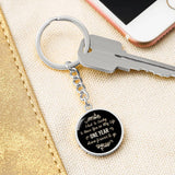 One year down, forever to go-Keychain - Custom Heart Design