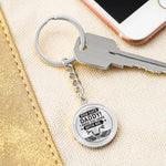 Motorcycle Dad-Keychain - Custom Heart Design