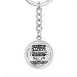 Motorcycle Dad-Keychain - Custom Heart Design