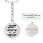 Motorcycle Dad-Keychain - Custom Heart Design