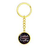 Gratitude changes everything-Keychain - Custom Heart Design