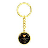 Grandmother & Grandchildren-Keychain - Custom Heart Design