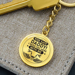 Motorcycle Dad-Keychain - Custom Heart Design