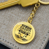 Motorcycle Dad-Keychain - Custom Heart Design
