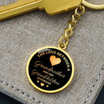 Grandmother & Grandchildren-Keychain - Custom Heart Design