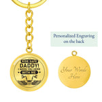 Motorcycle Dad-Keychain - Custom Heart Design
