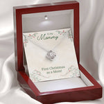 Mommy's First Christmas-Love Knot - Custom Heart Design