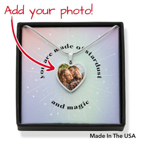 Stardust & Magic-Photo Heart Necklace - Custom Heart Design