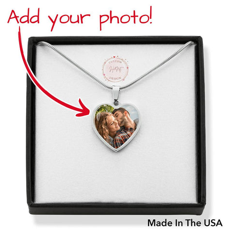 Photo Heart Necklace - Custom Heart Design