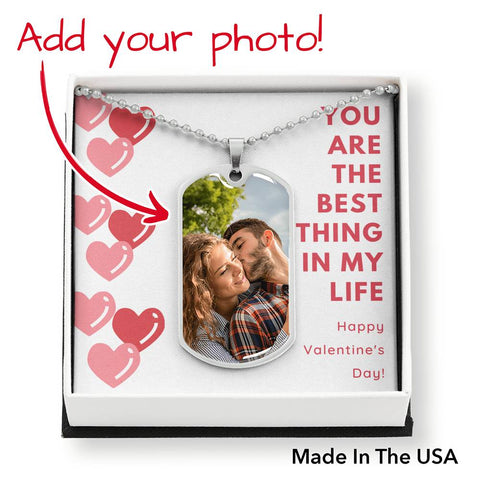 Valentine Tag Necklace - Custom Heart Design