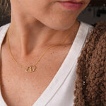 Everlasting Love - 10KT Gold Necklace - Custom Heart Design